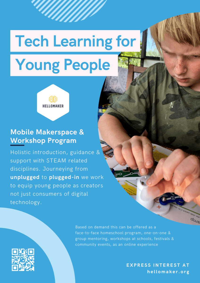 Young people working together on a hands-on technology project